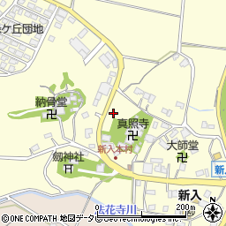 福岡県直方市下新入1682-1周辺の地図