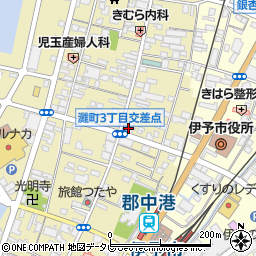 香川銀行　郡中支店周辺の地図