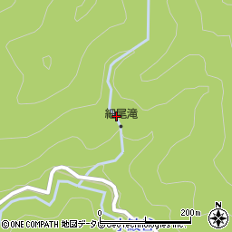 細尾滝周辺の地図