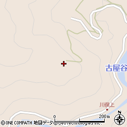 徳島県那賀郡那賀町川俣畦地周辺の地図