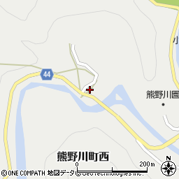 和歌山県新宮市熊野川町西153周辺の地図