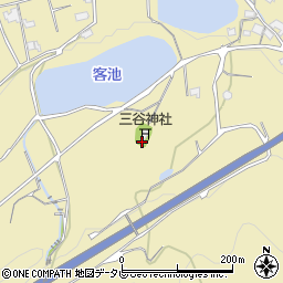 愛媛県伊予市上三谷3625周辺の地図