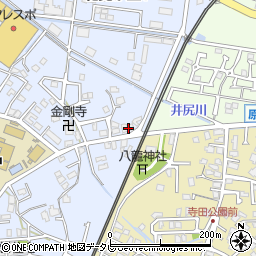 増本硝子福津店周辺の地図