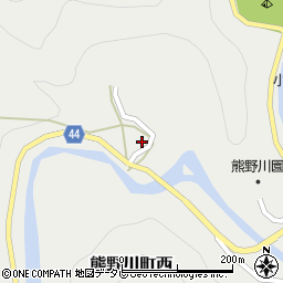 和歌山県新宮市熊野川町西190周辺の地図