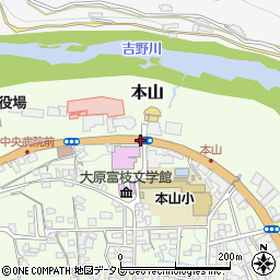 本山小学校前周辺の地図