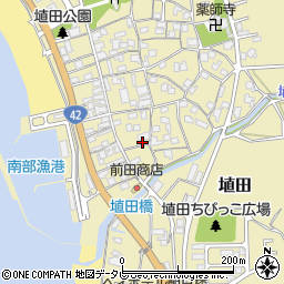 和歌山県日高郡みなべ町埴田177周辺の地図