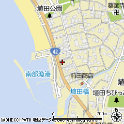 和歌山県日高郡みなべ町埴田1724周辺の地図
