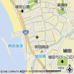 和歌山県日高郡みなべ町埴田165周辺の地図