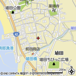 和歌山県日高郡みなべ町埴田210周辺の地図