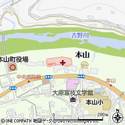 本山町立国保嶺北中央病院周辺の地図