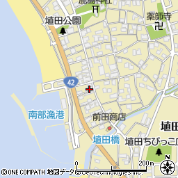 和歌山県日高郡みなべ町埴田1725周辺の地図