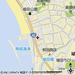 和歌山県日高郡みなべ町埴田1760周辺の地図