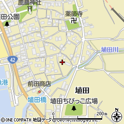 和歌山県日高郡みなべ町埴田228周辺の地図