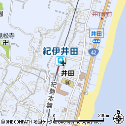 三重県南牟婁郡紀宝町井田1456-4周辺の地図