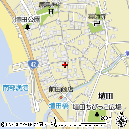 和歌山県日高郡みなべ町埴田181周辺の地図