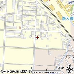 福岡県直方市下新入372周辺の地図