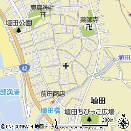 和歌山県日高郡みなべ町埴田205周辺の地図