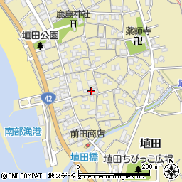 和歌山県日高郡みなべ町埴田182周辺の地図