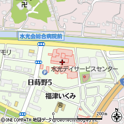 溝上薬局　水光会病院前店周辺の地図