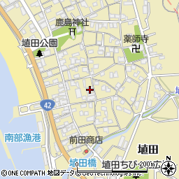 和歌山県日高郡みなべ町埴田185周辺の地図