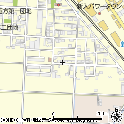 福岡県直方市下新入325-6周辺の地図