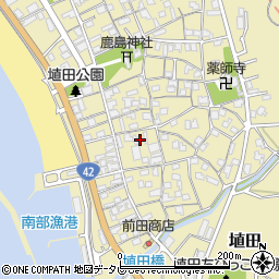 和歌山県日高郡みなべ町埴田187周辺の地図