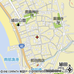 和歌山県日高郡みなべ町埴田186周辺の地図
