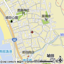 和歌山県日高郡みなべ町埴田188周辺の地図