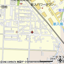 福岡県直方市下新入373周辺の地図