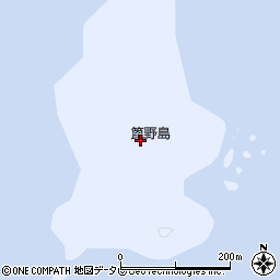 箆野島周辺の地図