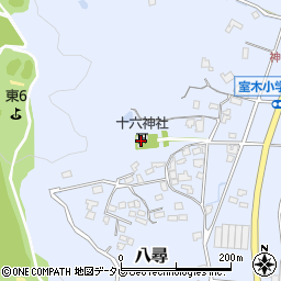 十六神社周辺の地図