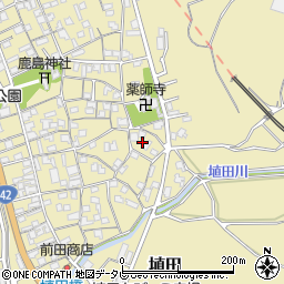 和歌山県日高郡みなべ町埴田240周辺の地図