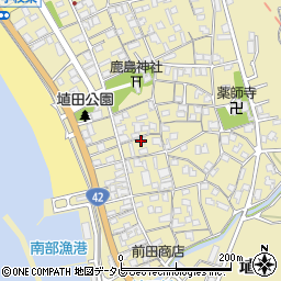 和歌山県日高郡みなべ町埴田140周辺の地図