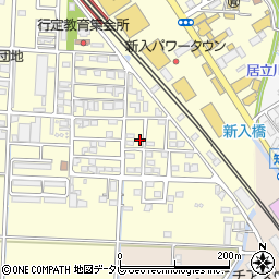 福岡県直方市下新入387-11周辺の地図