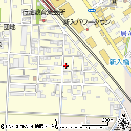 福岡県直方市下新入387-14周辺の地図