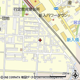 福岡県直方市下新入387-13周辺の地図