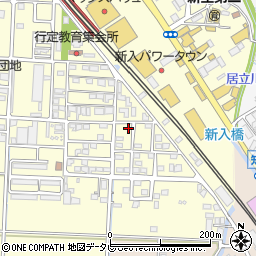 福岡県直方市下新入387-1周辺の地図