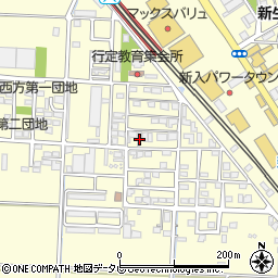 福岡県直方市下新入431周辺の地図