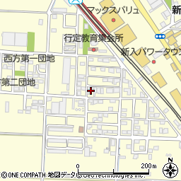 福岡県直方市下新入428-1周辺の地図