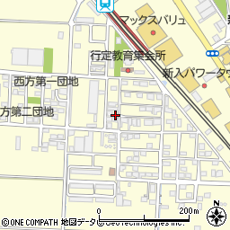 福岡県直方市下新入422-15周辺の地図