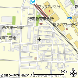 福岡県直方市下新入428-5周辺の地図