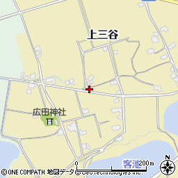 愛媛県伊予市上三谷甲-3074周辺の地図