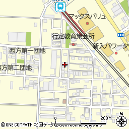 福岡県直方市下新入422-6周辺の地図