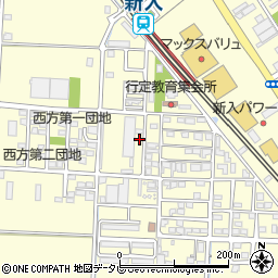 福岡県直方市下新入419-12周辺の地図