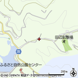 田辺射撃場周辺の地図