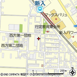 福岡県直方市下新入419周辺の地図