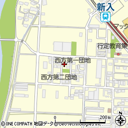 福岡県直方市下新入454-22周辺の地図