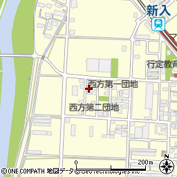福岡県直方市下新入454-37周辺の地図