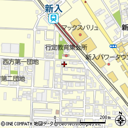 福岡県直方市下新入418-3周辺の地図