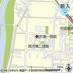 福岡県直方市下新入454-38周辺の地図